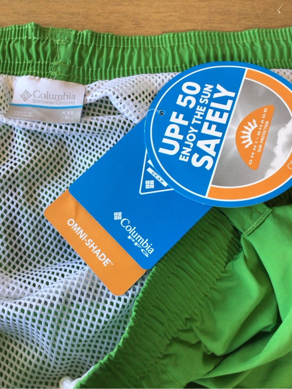 Columbia PFG Backcast III Water Shorts XXL Green UPF 50 Swim Trunks NWT - Picture 11 of 11